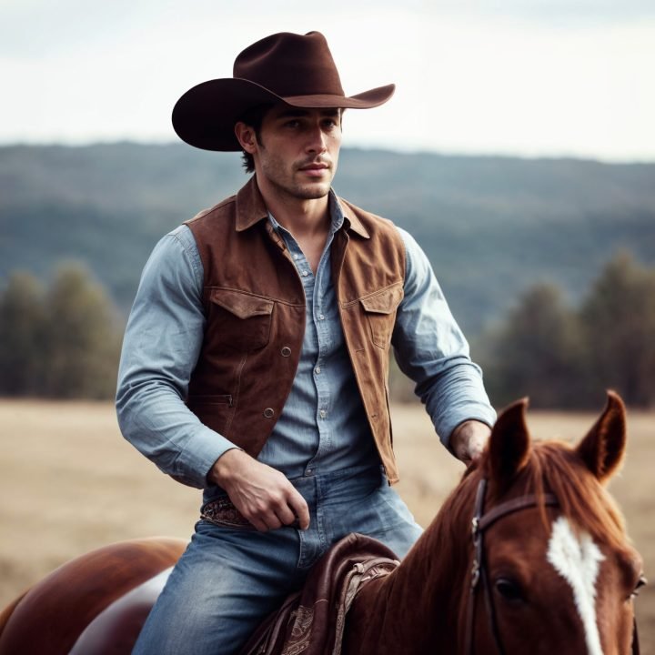 cowboy-portrait-daylight-with-out-focus-landscape-background